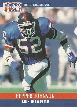 Pepper Johnson New York Giants 1990 Pro set NFL #226